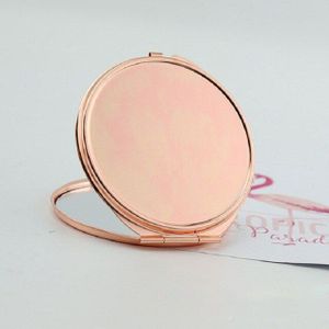 Dubbelzijdige Cosmetische Spiegel Pocket Compact Make-Up Spiegel Ronde Hart Folding Make Up Spiegel Reizen Draagbare Vergrootglas Spiegel
