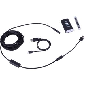 8mm Draadloze Endoscoop Camera IP68 Waterdichte WiFi Inspectie 2M 8LED Semi-Rigide Kabel Borescope voor iPhone Android PC Notebook