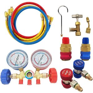 R134A R22 R12 R404A Koelmiddel Manometer Airconditioning Koeling Set Airconditioner Gereedschap Voor R-134A