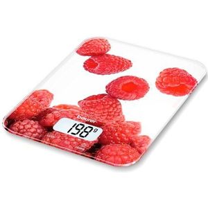 Digitale Keukenweegschaal Beurer Ks 19 Berry 5 Kg Wit Rood