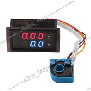 DC 0 ~ 600 v/300A Volt Amp Meter Dual display Spanning Stroom 12 v 24 v AUTO Voltmeter ampèremeter Lading Ontlading Solar Batterij Monitor