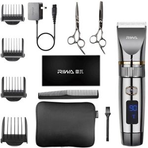 Aikin Riwa Full Body Wasbare Professionele Tondeuse Mute Oplaadbare Haartrimmers Mannen Led Display Hair Cutter Kits