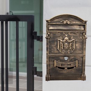 Retro Wall Mount Mailboxen Met Reservesleutels. Rustproof Grote Capaciteit Krantenrek. Afsluitbare Mailbox