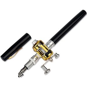 Hengel Reel Combo Set, Mini Telescopische Draagbare Pocket Pen Hengel Pole, Aluminium Fishing Reel