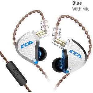 Cca C12 5BA 1DD Hybrid Metal Oortelefoon Hifi Bass Oordopjes Headset In Ear Monitor Noise Cancelling Koptelefoon CA16 C10 C16 zsx Vx T2