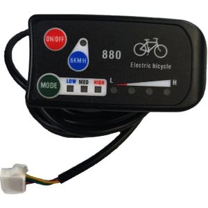 Ad-Elektrische Fiets Display 24V 36V 48V Ebike Intelligente Bedieningspaneel Lcd-scherm LED880 Waterdicht voor Kt Controller