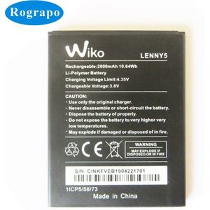 2800 Mah Li-Polymer Batterij Voor Vervanging Wiko Lenny 5 Robby 2 / Wiko 3921 Mobiele Telefoon