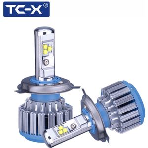 TC-X 2 Lampen/Set LED Auto Licht H4 Hi lo beam led koplampen H7 H1 H11 9006 9005 h27/880 Auto Lamp Koplamp 6000 K Licht
