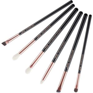 Jessup Schoonheid 6 Stuks Make-Up Kwasten Set Parel Wit/Rose Gold Pinceaux Maquillage Oogschaduw Liner Definer Borstels Cosmetica T221