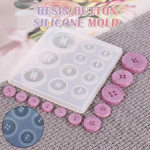 Diy Siliconen Mal Hars Knop Diy Handgemaakte Hars Mold Met Gat Hanger Knop Clay Craft Cement Siliconen Beton Mould