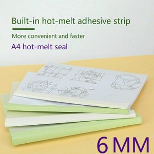 10 Stks/set A4 6Mm Smeltlijm Envelop Boekbinden Machine Financiële Tender Document Met Kantoor Boek Cover