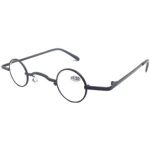 Zilead Vintage Mini Ronde Frame Verziend Bril Metalen Frame Mode Comfortabel Voor Vrouwen Mannen Unisex + 1.0 + 1.5 + 2.0 + 2.5 + 3.0 + 3.5