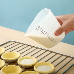 500Ml Siliconen Maatbeker Met Schaal Drinkware Melk Maatregel Transparante Cup Kruik Container Meetinstrument Voor Bakken