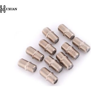 10 Stks/pak F Type Koppeling Adapter Connector Female F/F Jack RG6 Coax Coax Kabel Gebruikt In Video