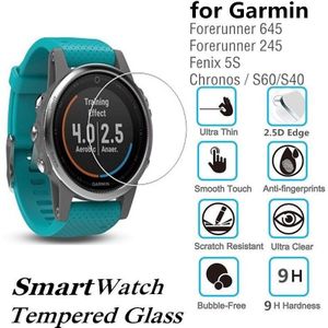 100PCS Gehard Glas voor Garmin Forerunner 245 Fenix 5S Smart Horloge Screen Protector Forerunner 645 Beschermende Film