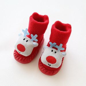 Warmom Kids Kinderen Sokken Voor Meisjes Jongens Thicken Print Katoen Peuters Baby Kerst Sokken Voor Pasgeborenen Baby Korte Sokken