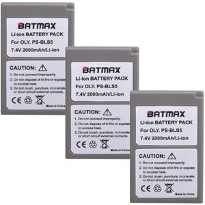 Batmax PS-BLS5 BLS50 Batterij + Lcd Dual Oplader Voor Olympus Pen E-PL2, E-PL5, E-PL6, E-PL7, e-PM2, OM-D E-M10, E-M10 Ii, Stylus1