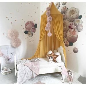 Mode Prinses Baby Klamboe Bed Kids Luifel Bedcover Gordijn Beddengoed Dome Decor