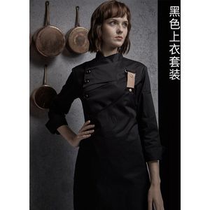 lange mouwen vrouwen chef uniform Frans restaurant vrouwelijke baker uniform