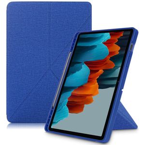 Case Voor Samsung Galaxy Tab S7 Plus 12.4 Inch Tablet, stand Cover Voor Samsung Galaxy Tab S7 SM-T870/T875, Met Potlood Houder