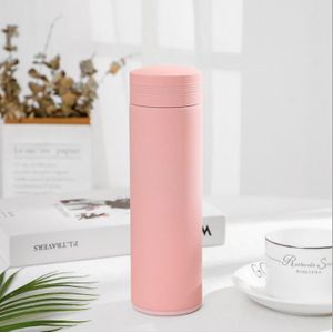 Zounich 500ML Thermos Dubbelwandige Roestvrijstalen Thermosflessen Thermos Cup Kerstcadeau Effen Mok Thermo Fles Thermocup