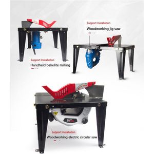 Multifunctionele Draagbare Zag Tafel Kleine Home Decoratie Elektrische Cirkelzaag Flip Zag Tafel Houtbewerking Werkbank