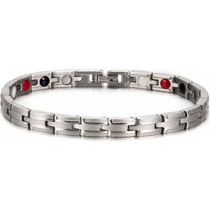 Vinterly Energie Magnetische Armbanden Voor Vrouwen Chain Link Gezondheid Germanium Roestvrij Stalen Armband Vrouwen Charm Armbanden Bangles