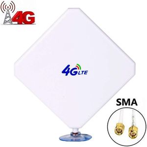 SMA 4G LTE Antenne, aigital 35dBi Dual Mimo SMA Antenne GSM/3G High Gain Antenne WiFi Signaal Booster met 6ft Kabel Outdoor ante