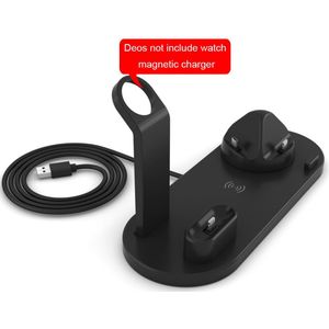 7.5W Qi Draadloze Oplader 4 in 1 Wireless Charging Stand Voor Apple Horloge 4 3 2 Airpods IK Horloge iphone 11 Pro Max XR Dock Station