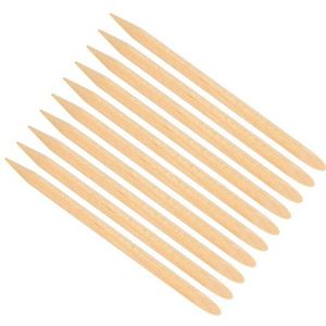 Hout Sticks Voor Cuticle Pusher Cuticle Verwijder Tool Vorken Voor Nagels Manicure Gereedschap Wegwerp Double-Ended Oogschaduw Borstel