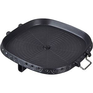 ! Vierkante Anti-aanbak Koreaanse Grill Pan Barbecue Draagbare Plaat Steen Coating Huishouden Outdoor Bakplaat