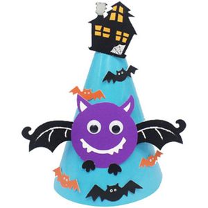 Kids Halloween Witch Bat Pompoen-Vampire Diy Beanie Hoed Papier Craft Party Decor Helpen Oefening Kinderen Hands-op Vermogen. Diyhat