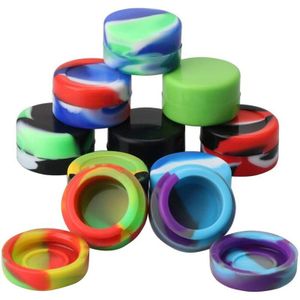 10 Stuks 5Ml Siliconen Wax Containers Diverse Kleuren Multi Gebruik Niet Stok Wax Olie Potten Opslag