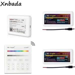 Milight B3 4-Zone Touch Panel Afstandsbediening WL-Box1 Controller Miboxer 2.4G FUT038 Rgb Rgbw Led Controller Voor Led strip Licht DC12-24V