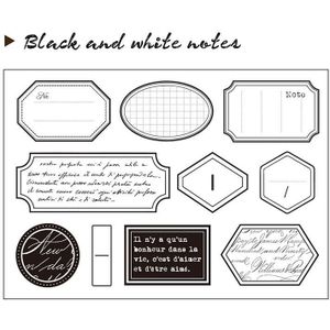 Zwart en wit note/Transparant Clear Siliconen Stempel/Zegel voor DIY scrapbooking/fotoalbum Decoratieve duidelijke stempel a0336