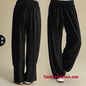 Verdikking corduroy broek van tai chi mannen en vrouwen kleding uniformen paragraaf qiu dong