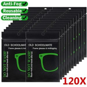 120Pc Anti-Fog Suede Glazen Doek Herbruikbare Microfiber Anti-Fog Glazen Doek Glazen Anti-Fog mobiele Telefoon Schoonmaken Doekjes