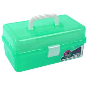 32X18X14Cm Multi-Raster Plastic Opbergdozen Huishoudelijke Draagbare Doos Make Storage Box Kleine Kruidenier sieraden Doos Gereedschapskist
