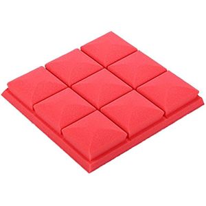 -25X25X5cm Behang Sticker Praktische Akoestische Schuim Panel Geluid Stop Absorptie Spons Studio Ktv Woonkamer Bar Geluiddichte