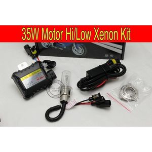 1 set 35 w HID Kit Voor Motor/Motor Bike Bi-Xenon Kit Hi/Low xenon Lampen H6 Motor Kit