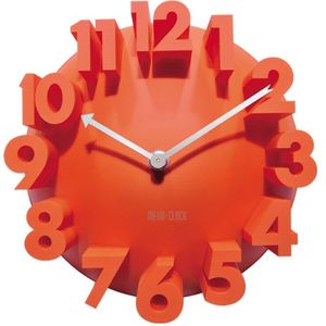 Cartoon Stereo 3D Digitale Wandklokken, novel kinderen slaapkamer Grote Decoratieve wandklok met Roze Rood Wit Horloge Kids