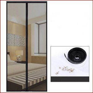 Magnetische Hordeur Gordijn Zomer Anti-Mosquito Fly Insect Screen Mesh Automatische Sluiting Deur Eenvoudige Installatie Geen Ponsen