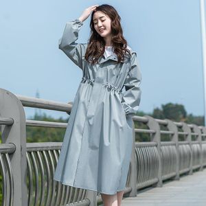 Regenjas Vrouwen Mode High-End Dames Volwassen Regenbui-Proof Full-Body Fiets Enkele Jas Lange Poncho regenkleding Regent