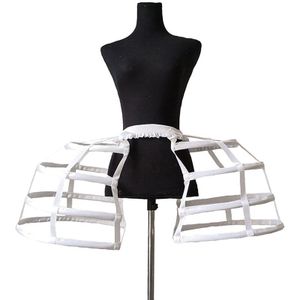 50S Womens Hollow Korte Vogelkooi Petticoats Elastische Taille Cosplay Hoops Wedding Prom Crinoline Slip Vintage Rococo Onderrok