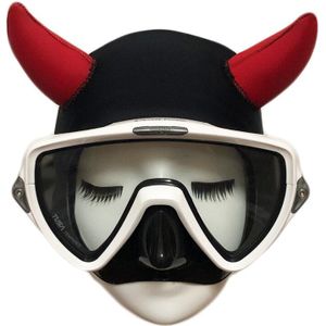Duiken Freediving Snorkel 2Mm Neopreen Demon Duiken Masker Haarband Hood Hat Cap Haar Bescherming Duikuitrusting