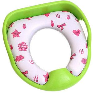 Comfortabele Draagbare Baby Potty Seat Pad Kids Cartoon Zachte PU Reizen Wc Training Seat Cover Kussen