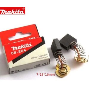 Makita 191957-7 Carbon Borstels voor CB-204 9047L HM1304B GA7011C HM1810 GA7021 GA7020 GA9020 GA7040S GA9040S M0920B m0921B GA7030