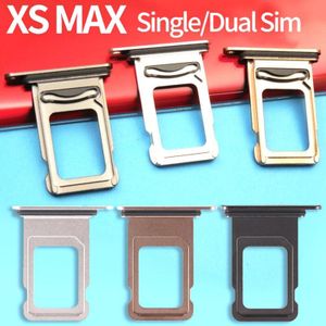 100 Stks/partij Single/Dual Sim-kaart Voor Iphone Xs Max Reader Connector Slot Lade Houder Met Waterdichte ring
