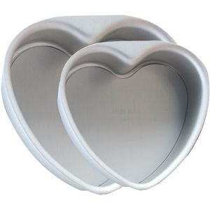 6/8/10 Inch Aluminium Heart Shaped Cake Pan Diy Bakvorm Tool Tray Voor Pannenkoek Taart Brood met Verwijderbare Bodem
