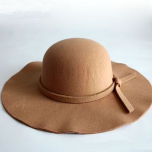 Summer Women Ladies Large Wide Brim Wool Hat Felt Beach Hats Sun Beach Caps